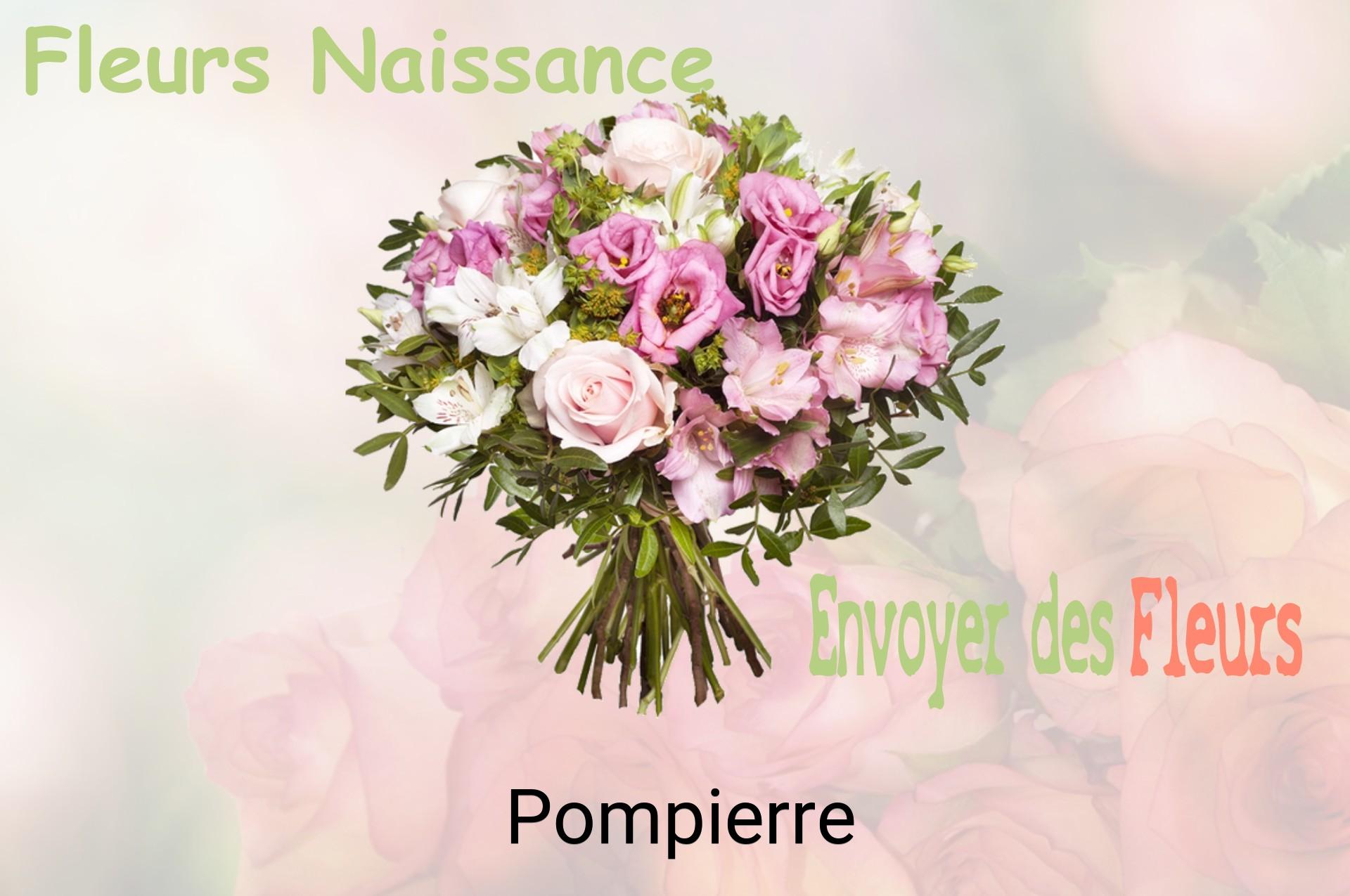 Bouquet de fleurs de naissance livré à Pompierre